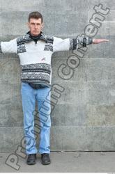 Whole Body Man T poses Casual Average Street photo references